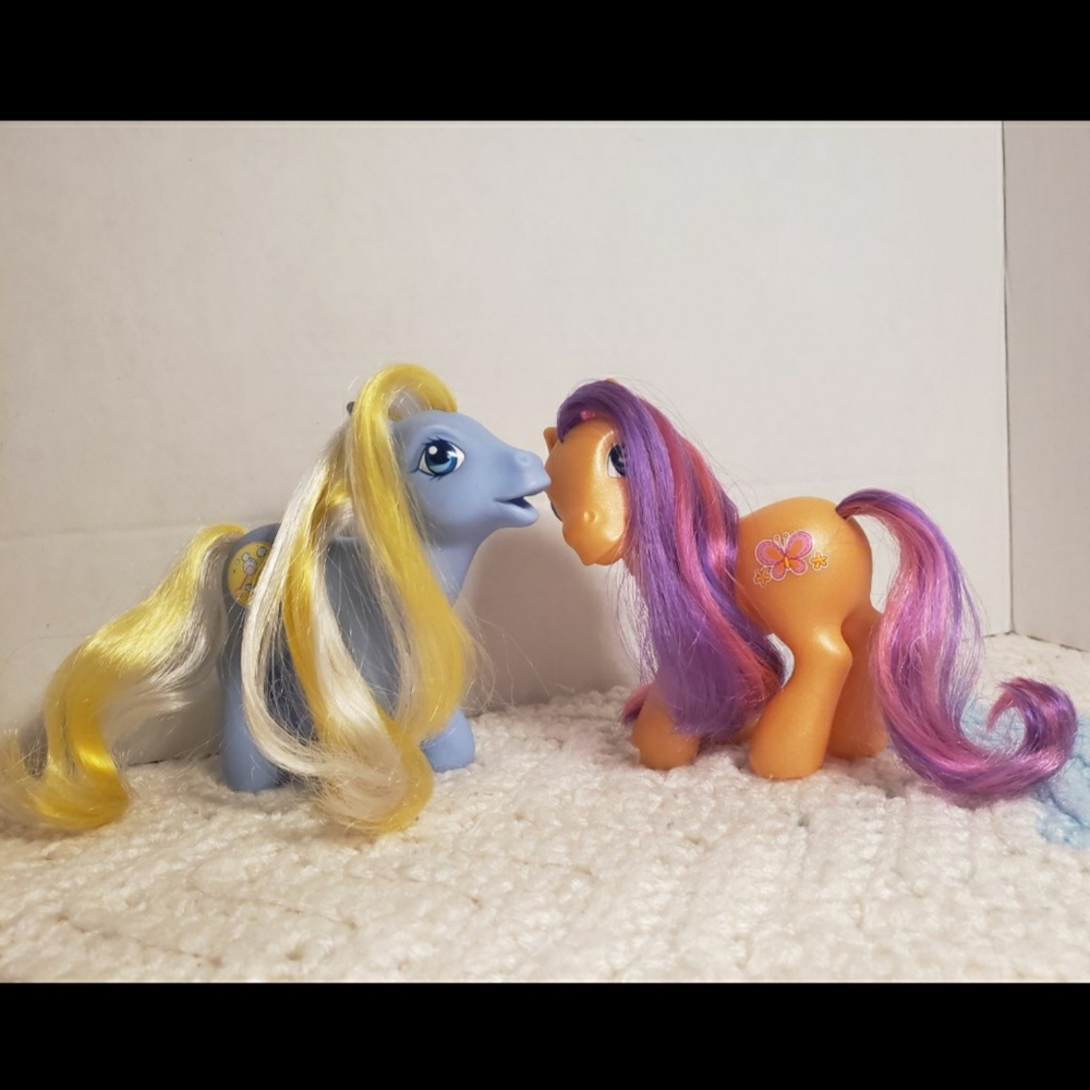 Vintage My Little Pony 2002 Scootaloo and Bubblecup by Hasbro